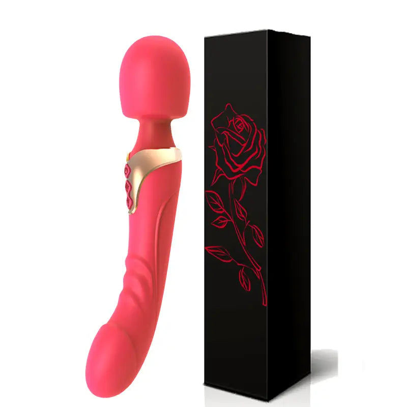 Freegege 10-Mode AV Vibrator Dildo for Women - Rechargeable Silicone G-Spot Stimulator with 3 Speeds, 3 Modes & 3 Attachments