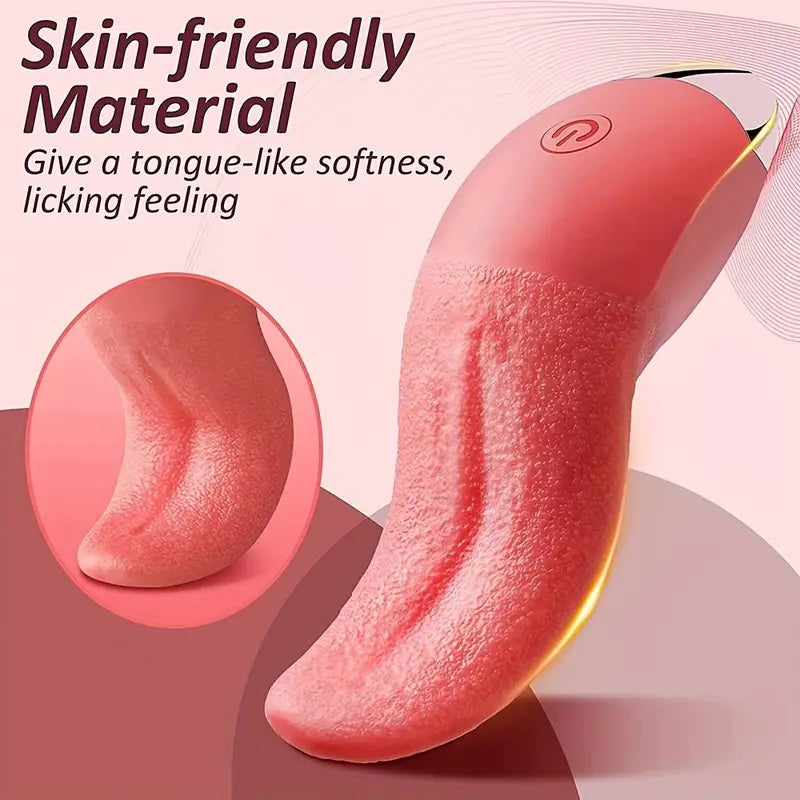 Tongue Vibrator 10 Mode Tongue Licking Vibrator Mini Sex Toys