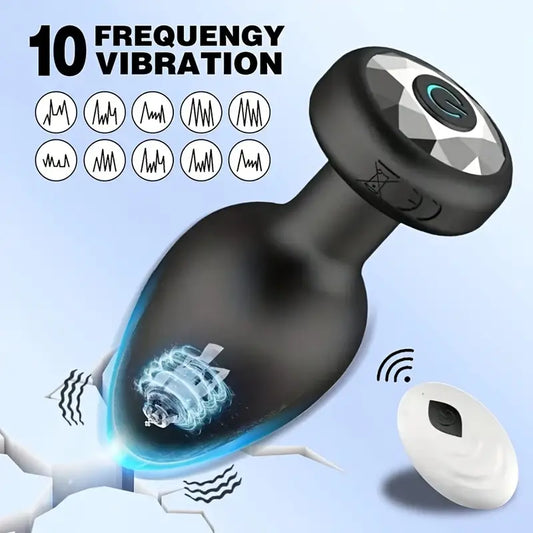 10 Frequency Vibrating Anal Plug